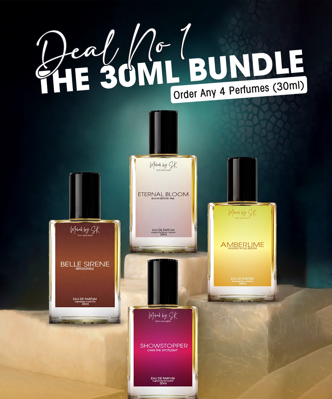 Buy Any 4 x 30ml Perfumes & Save More – Get 10% Off + Free Delivery